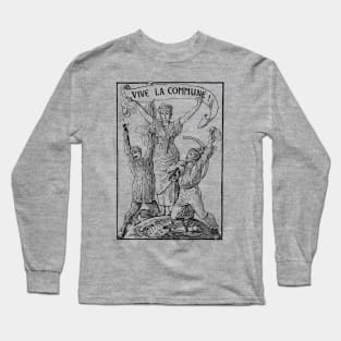 Vive La Commune Walter Crane - Historical, Paris Commune, Socialist, Leftist Long Sleeve T-Shirt